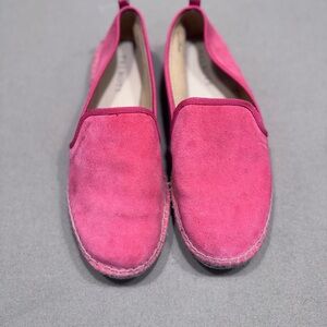 Talbots Pink Espadrille Suede Shoes